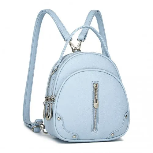 Miss Lulu Convertible Mini Backpack for Women - PU Leather 3-in-1 Small Handbag, Crossbody Bag & Shoulder Backpack