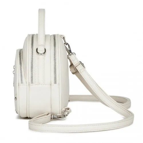 Miss Lulu Convertible Mini Backpack for Women - PU Leather 3-in-1 Small Handbag, Crossbody Bag & Shoulder Backpack