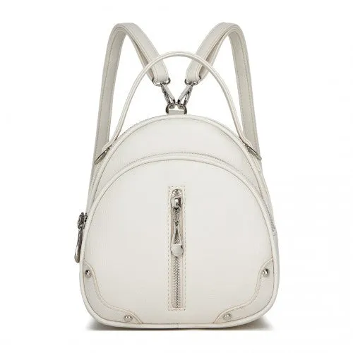 Miss Lulu Convertible Mini Backpack for Women - PU Leather 3-in-1 Small Handbag, Crossbody Bag & Shoulder Backpack