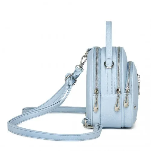 Miss Lulu Convertible Mini Backpack for Women - PU Leather 3-in-1 Small Handbag, Crossbody Bag & Shoulder Backpack
