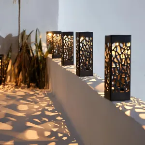 Modern Metal LED Lanterns - Decorative Outdoor Garden Lighting