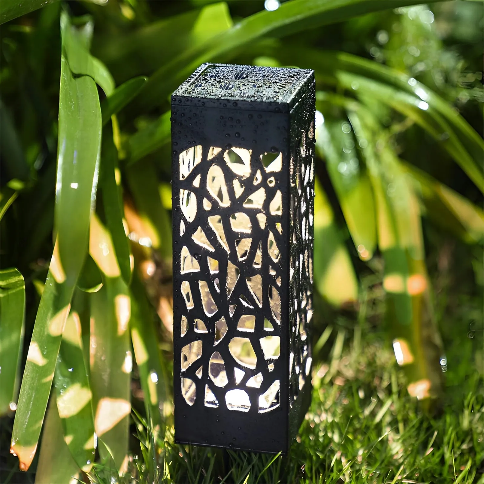 Modern Metal LED Lanterns - Decorative Outdoor Garden Lighting