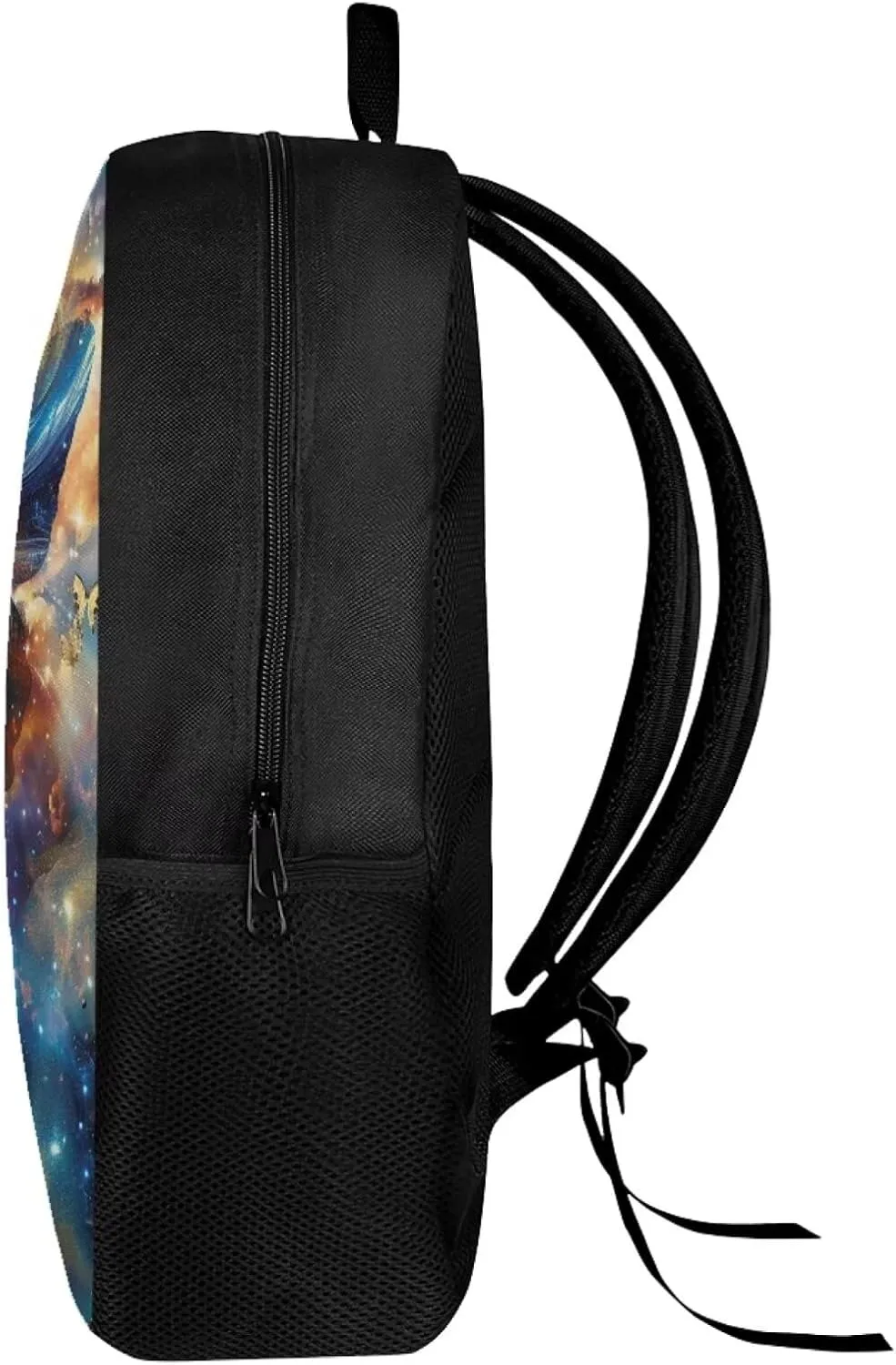 Modysero 17 Inch Funny Backpack for Girls Boys Butterfly School Bags with Smooth Zipper Large Capacity Lightweight Student Bookbag with Pockets