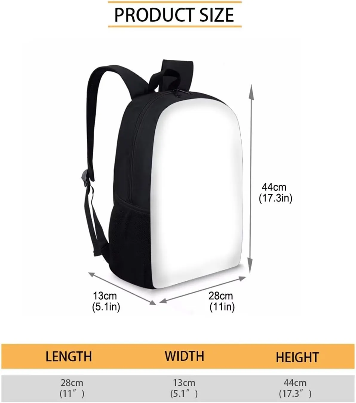 Modysero 17 Inch Funny Backpack for Girls Boys Rhinoceros School Bags with Smooth Zipper Large Capacity Lightweight Student Bookbag with Pockets