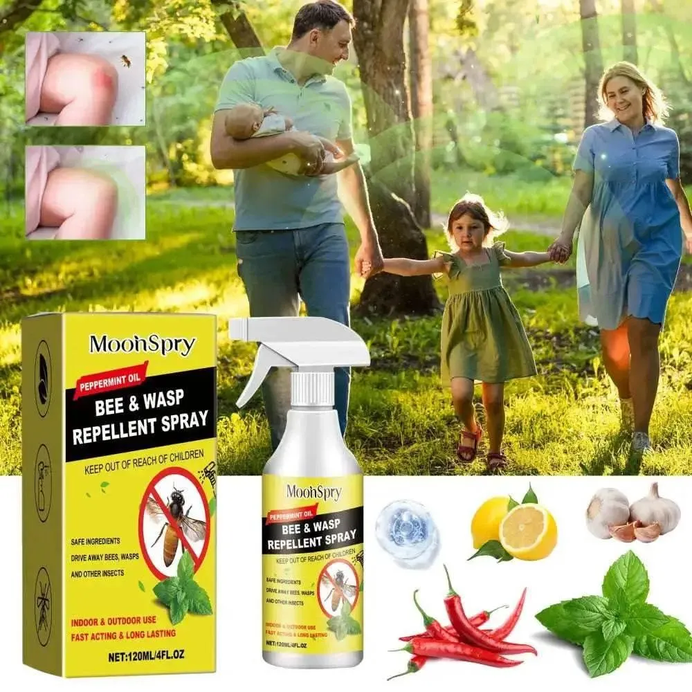 Moonspry Outdoor Insect Repellent Spray For Bees And Wasps