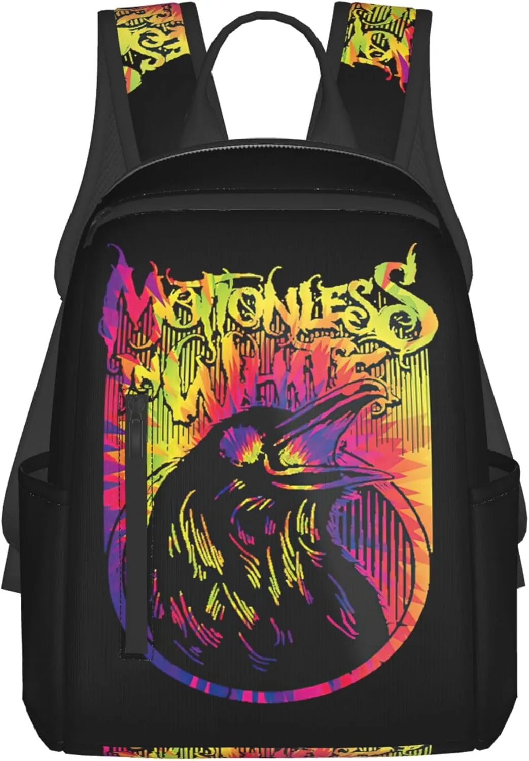 Motionless Rock In White Backpack Lightweight Backpack Travel Bag Classic Laptop Daypack for Men Women Backpack, Black