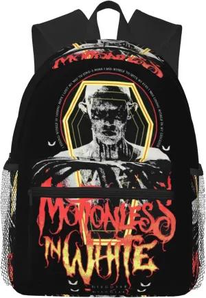 Motionless Rock In White Casual Backpack Large Lightweight Travel Bag Classic Laptop Daypack for Men Women Backpack