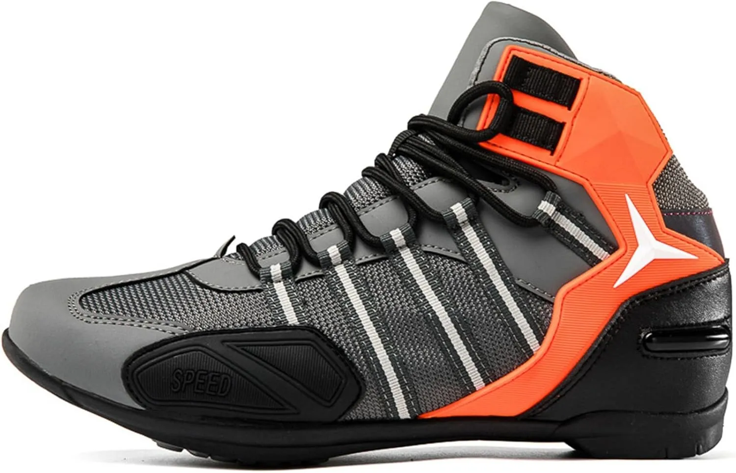 Motorcycle Boots Men Gear Pad, Trekking, Motorcycle Shoe Casual, Microfiber Leather Lightweight