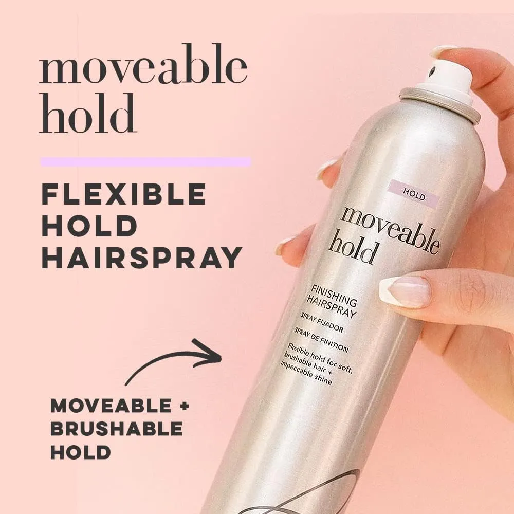 Moveable Hold Finishing Hairspray (50% VOC), 10oz | Exceptional Control and Brilliant Finish | For All Hair Styles