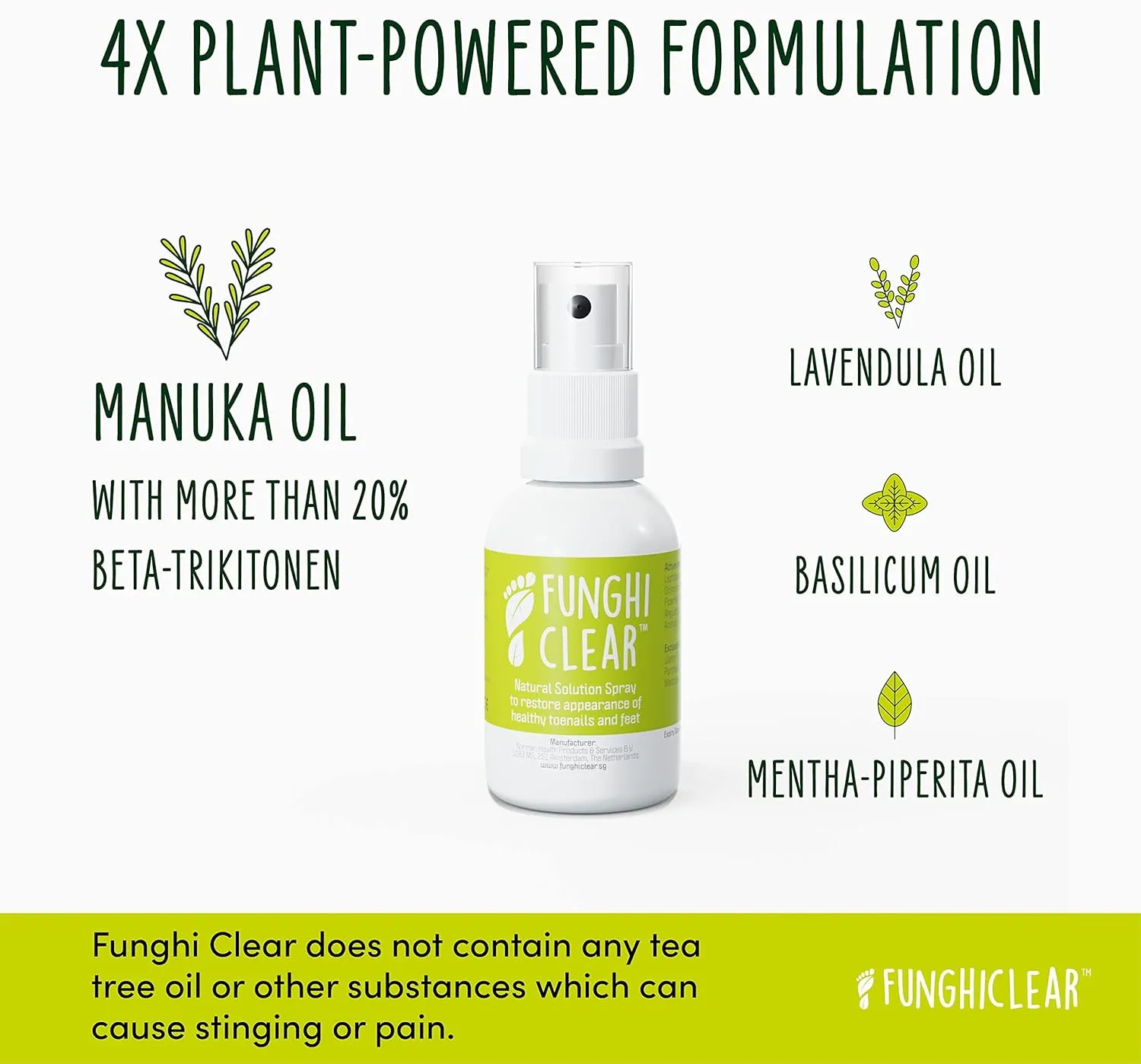 Nail Treatment for Toenail, Extra Strength Manuka Oil Spray, No Mess! Renew Damaged, Broken, Cracked & Discolored Nails (1 Pack)