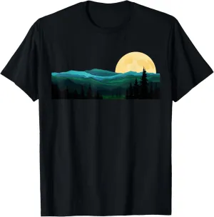 Nature Mountains Adventure Outdoor Wildlife Forest Trees T-Shirt