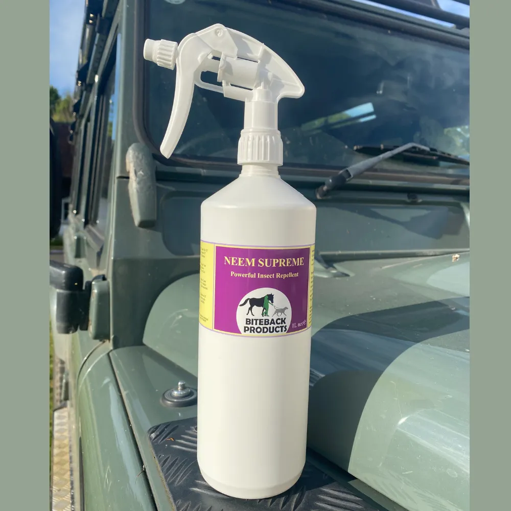 'Neem Supreme'™ Powerful and Long Lasting Fly Repellent Spray
