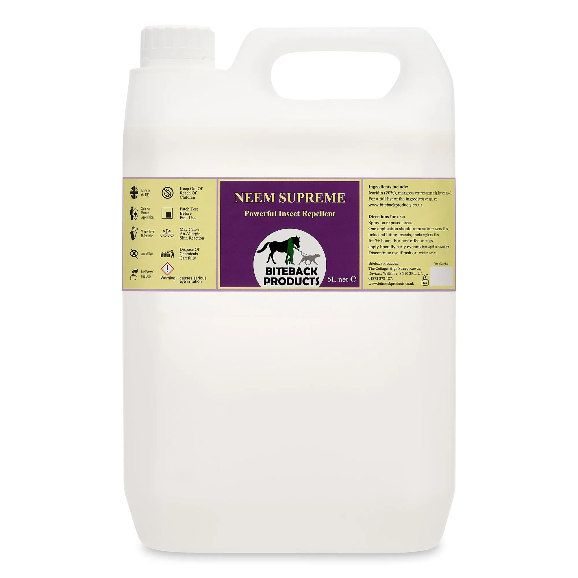 'Neem Supreme'™ Powerful and Long Lasting Fly Repellent Spray