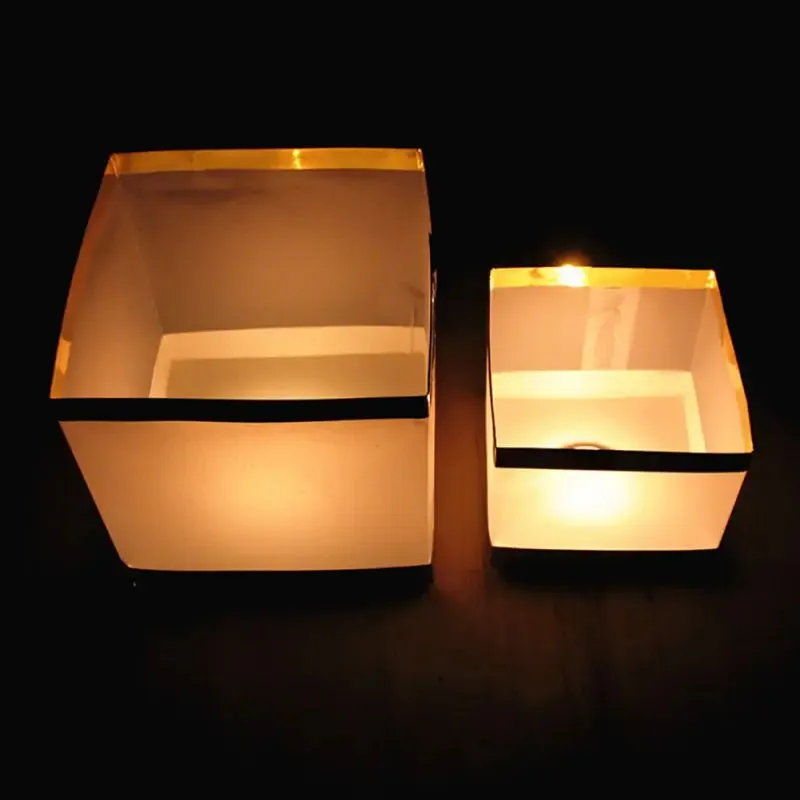 New Floating Water Square Lantern Paper Lanterns