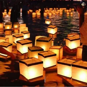 New Floating Water Square Lantern Paper Lanterns