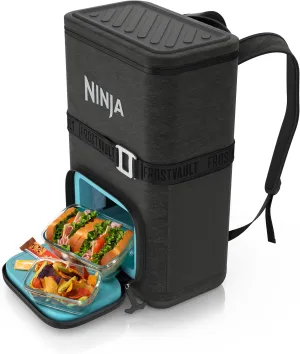 Ninja FrostVault Go 24-Can Backpack Soft Cooler with Cold Dry-Zone Storage