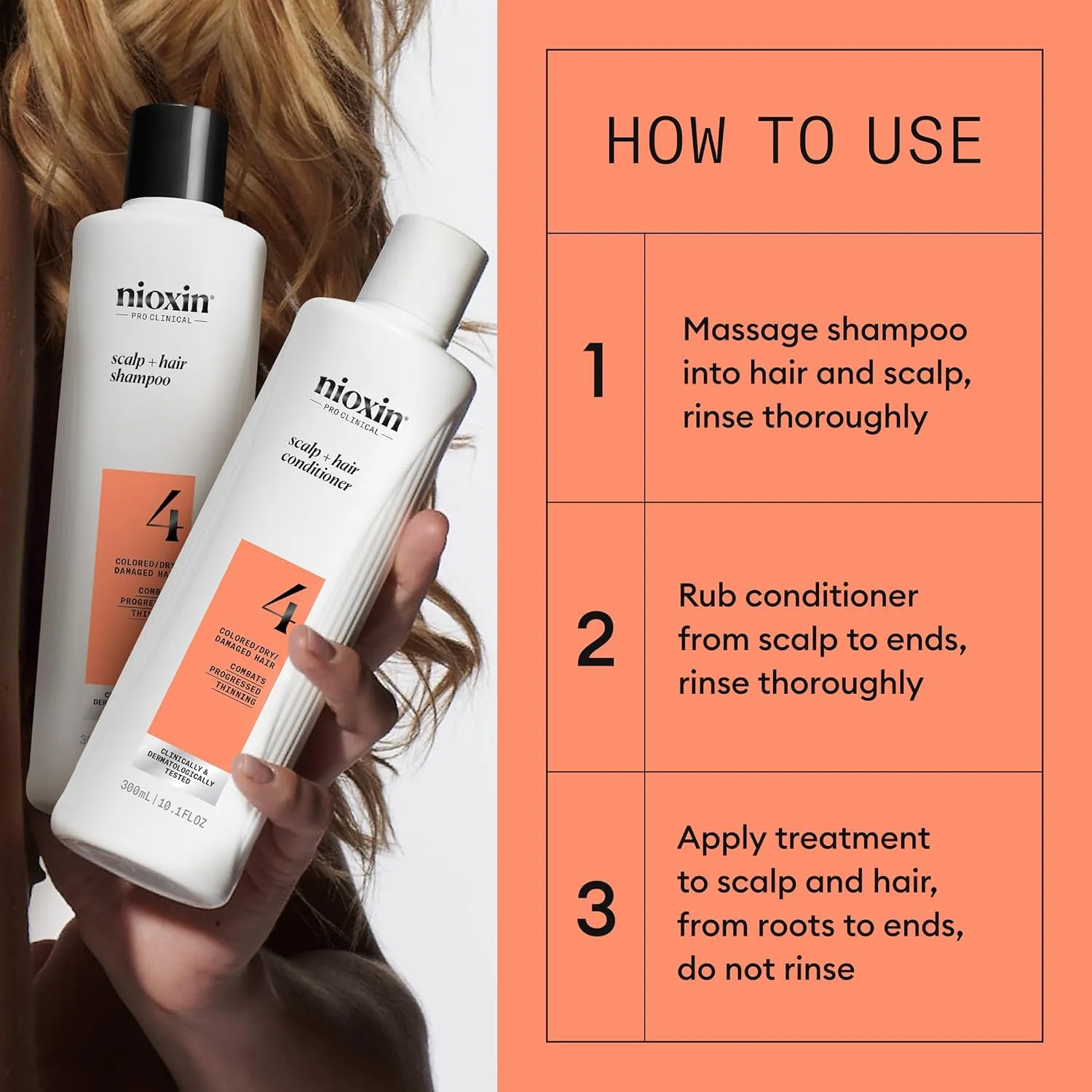 Nioxin Thickening Spray, For Natural Hair with Light Thinning, Full Size (3 Month Supply)