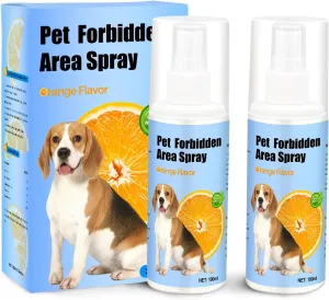 No Chew Spray for Dogs 2 Pack (100ML) Natural Ingredients Bitter Apple Spray for Dogs Alcohol Free Deterrent Spray to Stop Chewing Barking Marking and Nibbling