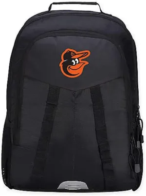 Northwest Licensed MLB Scorcher Backpack (Baltimore Orioles, Black)