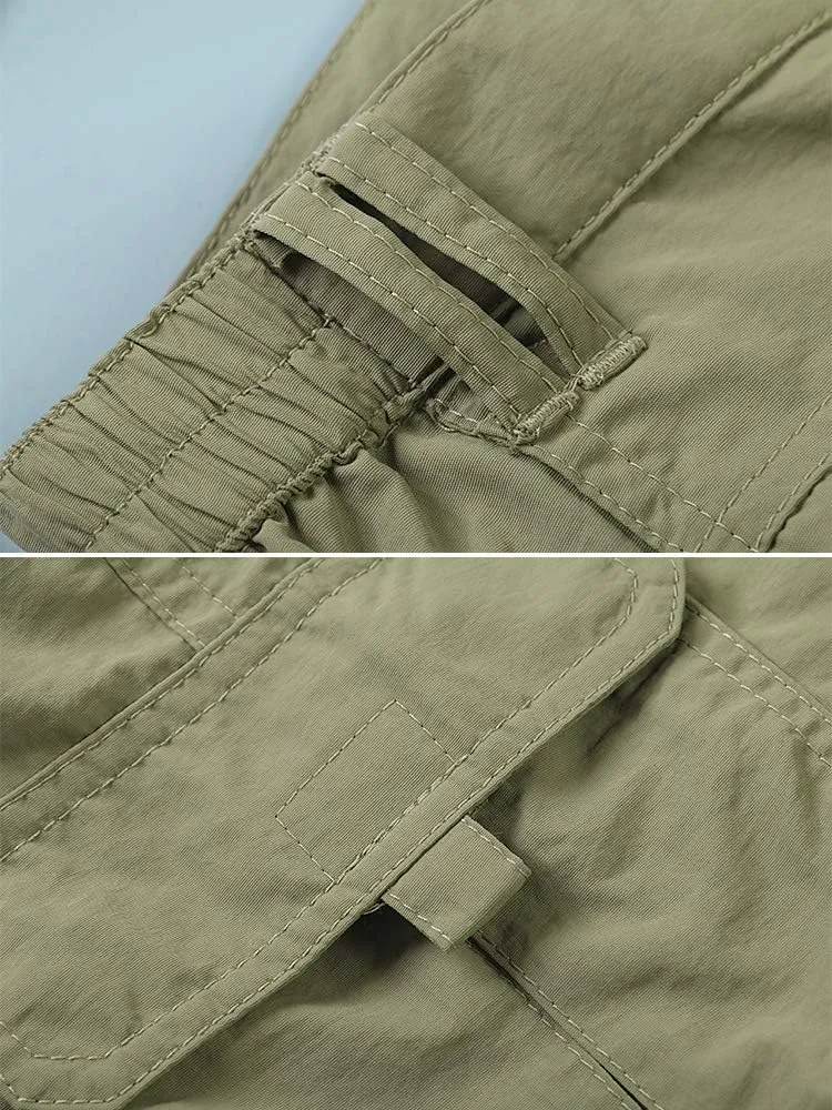 OCHENTA Men & Boys' Quick Dry Cargo Pants for Outdoor Hiking Camping Fishing
