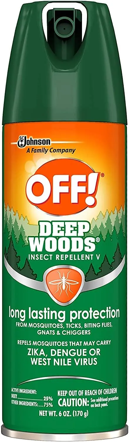 OFF! Deep Woods Insect Repellant Spray, 6 Ounce (Pack of 3)