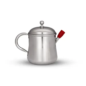 Oil Pot With Handle - 5.5 x 6.5 Inches | Stainless Steel Oil Pot With Handle/ Tea Pot for Home/ 250 Gms Approx