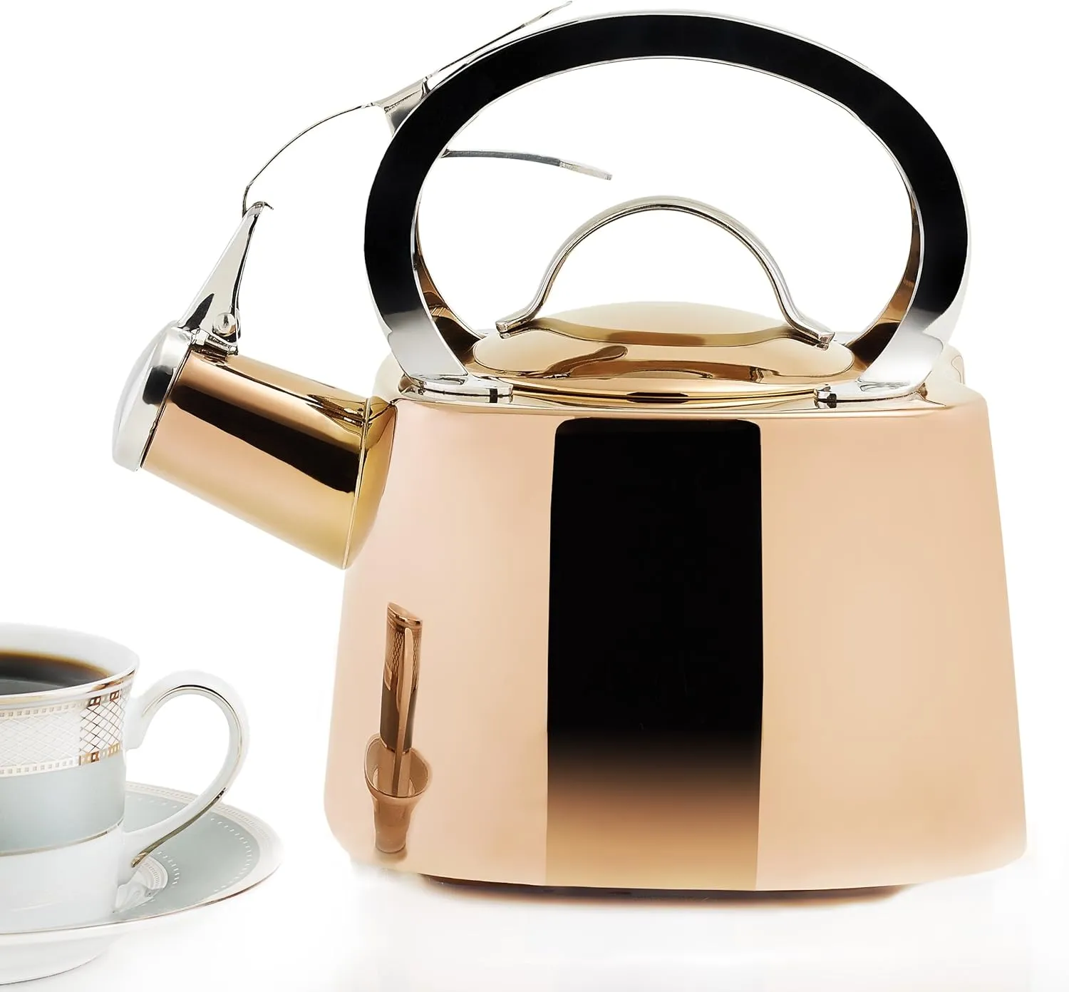 Old Dutch DuraCopper Io Tea Kettle, 1.7 Qt. / 1.6 L., 1.7 quart/1.6 L