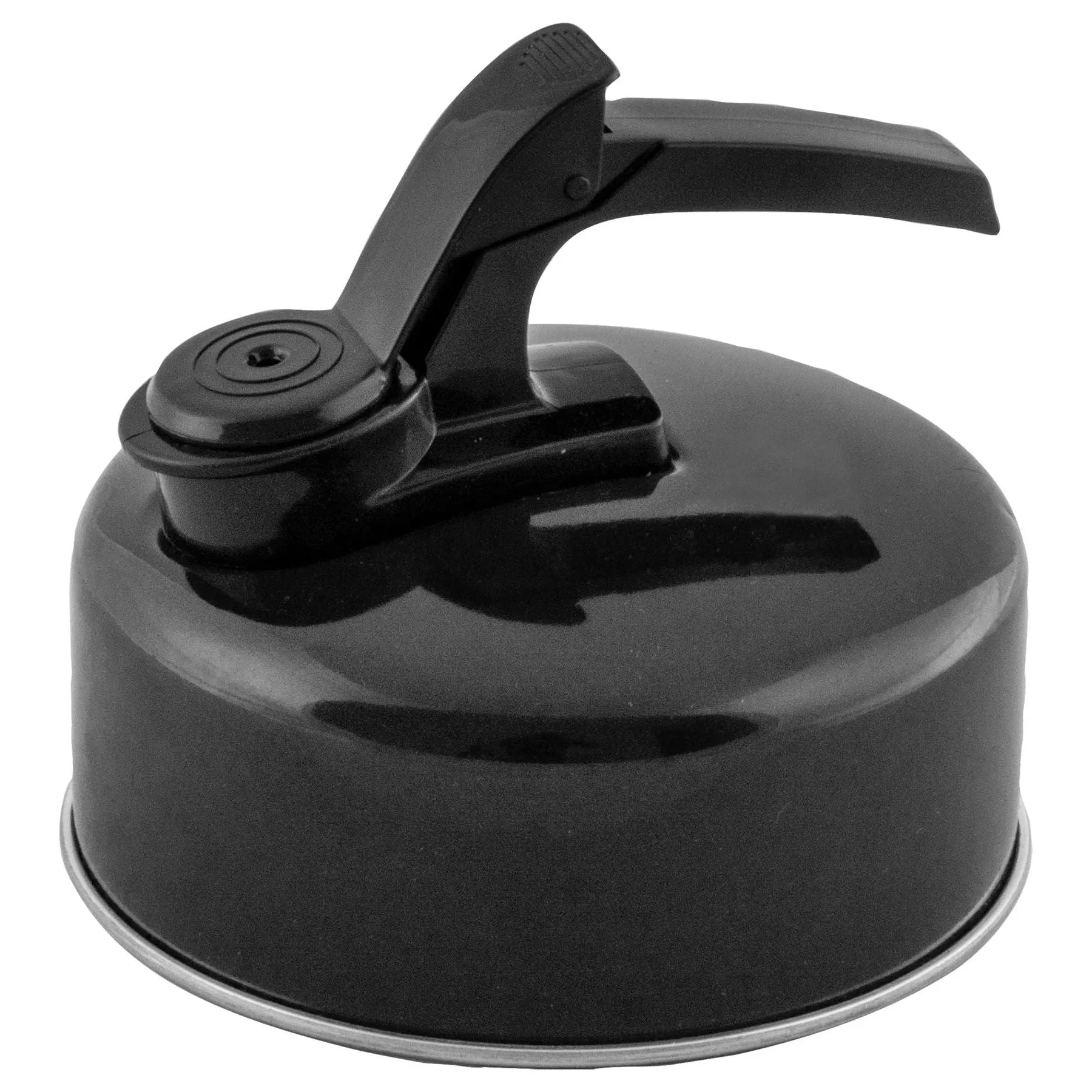 Olton black aluminium base whistling kettle (2L) K0055