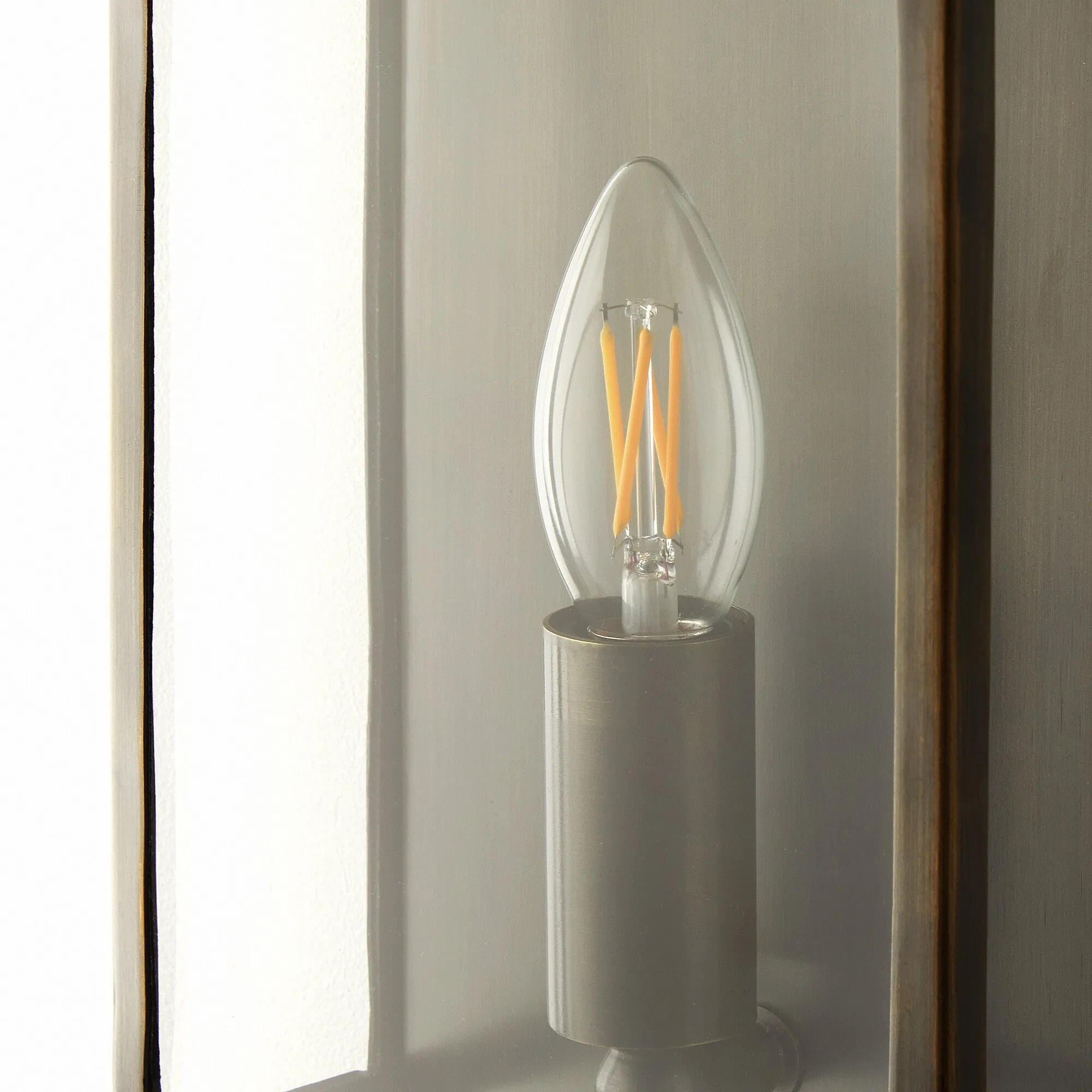 Orford IP44 exterior wall light in bronze
