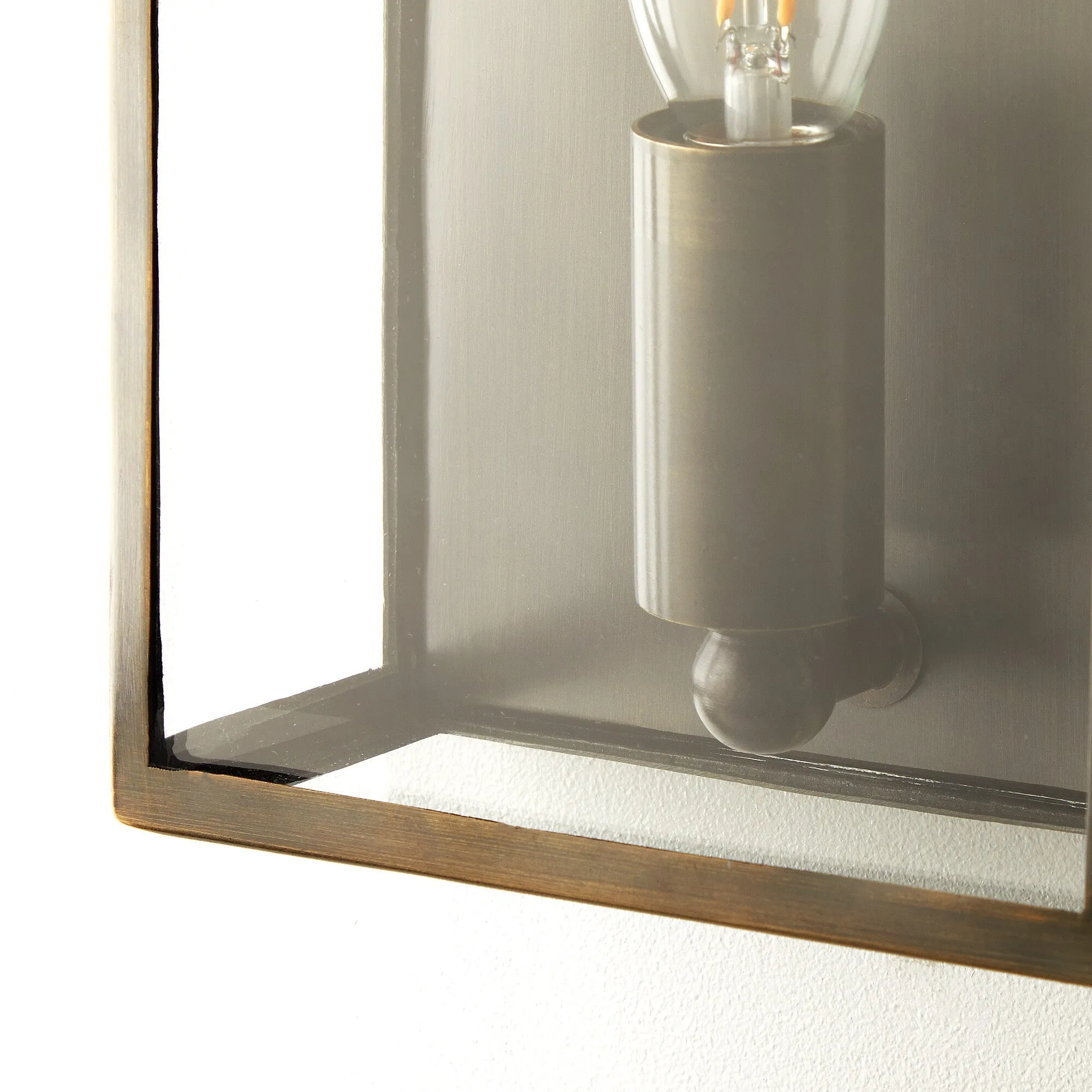 Orford IP44 exterior wall light in bronze