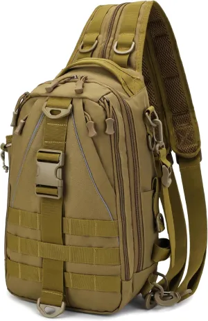 OROOTL Fishing Backpack Tackle Bag with Rod Holder Waterproof Fishing Sling Bag Storage Backpack Ideal Gifts for Men, Small