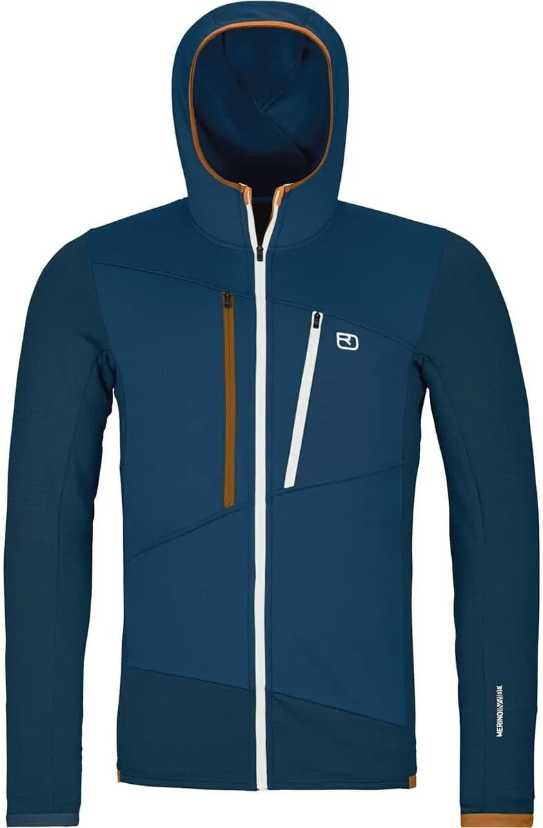 Ortovox, Fleece Grid Hooded Jacket - Men's