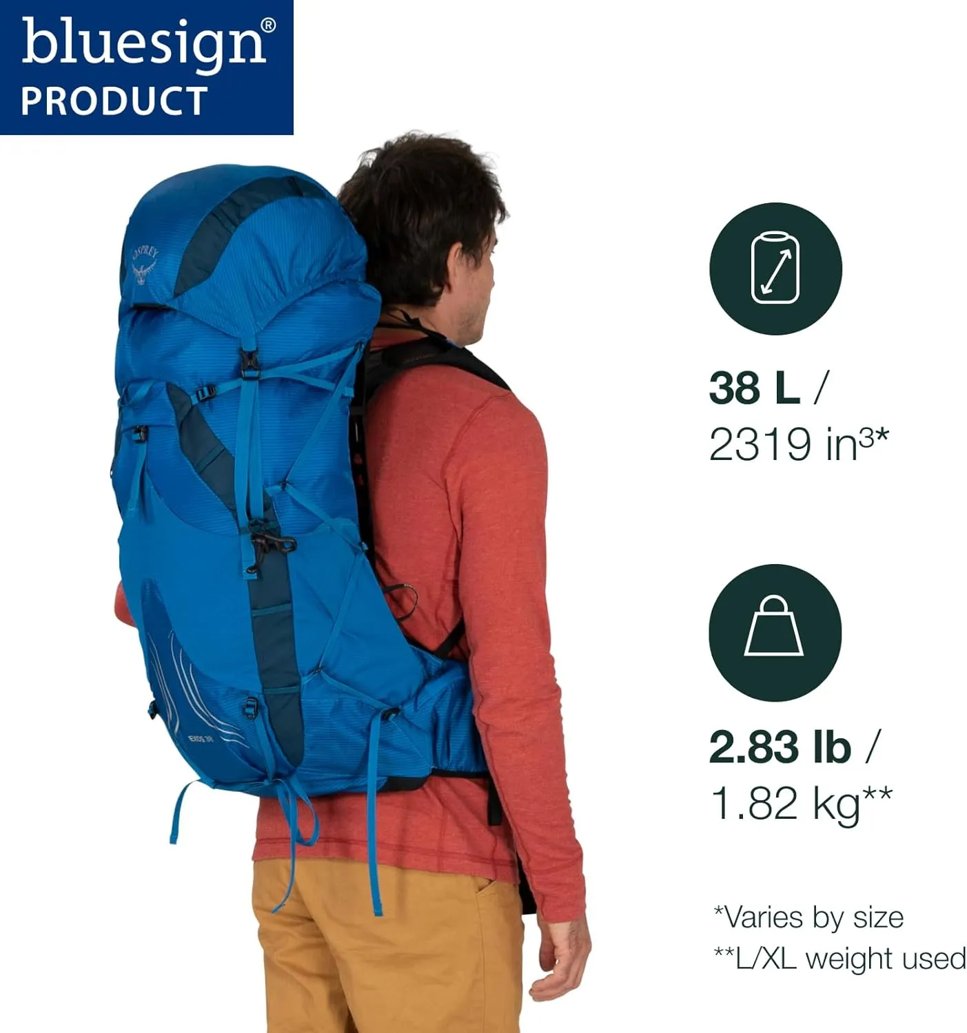 Osprey Exos 38 Men's Ultralight Backpacking Backpack