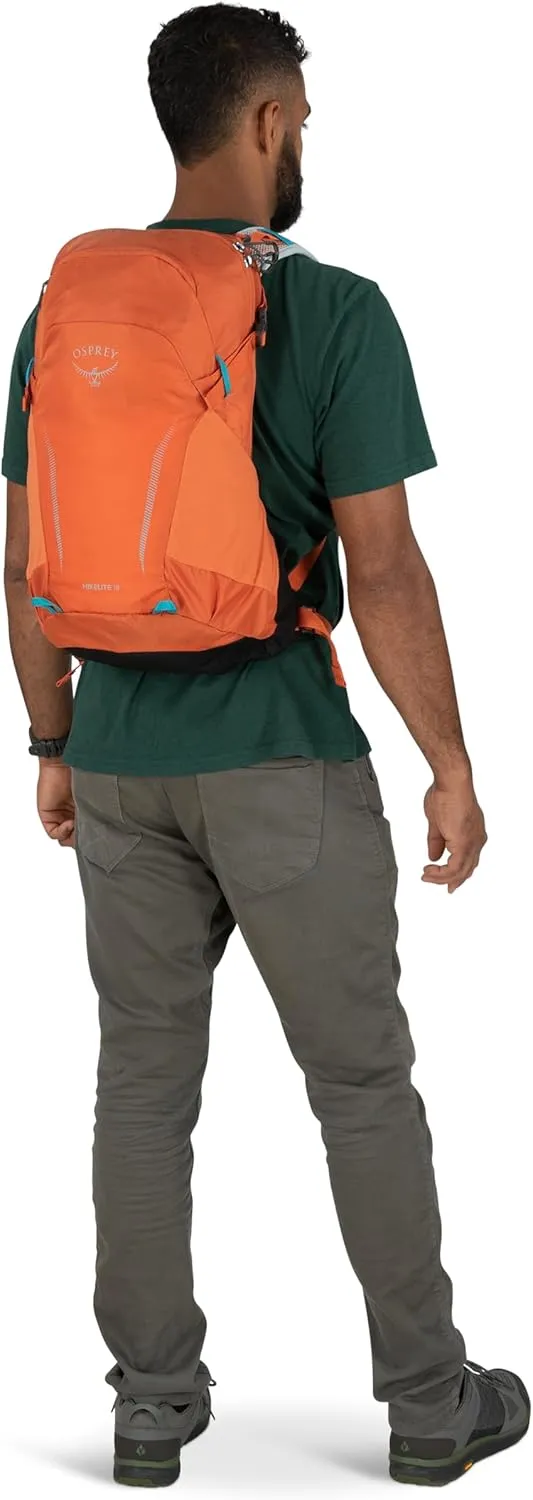 Osprey Hikelite 18L Unisex Hiking Backpack, 18 Koi Orange/Blue Venture, One Size