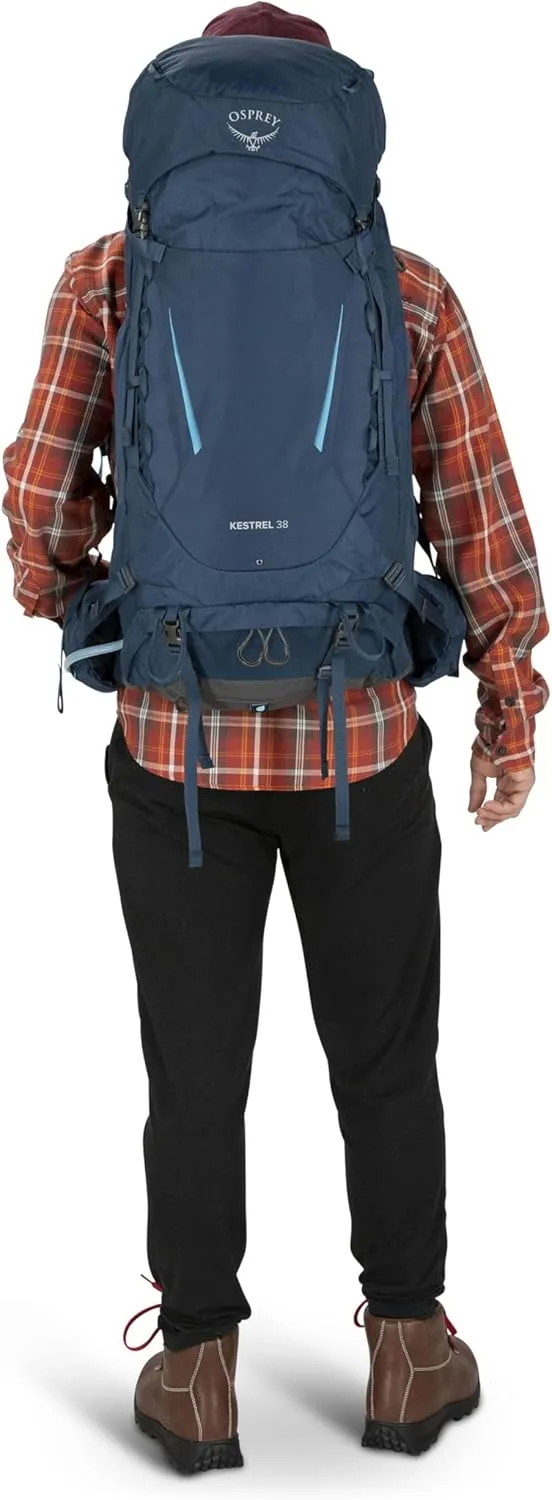 Osprey Kestrel 38L Men's Backpacking Backpack, Bonsai Green, L/XL
