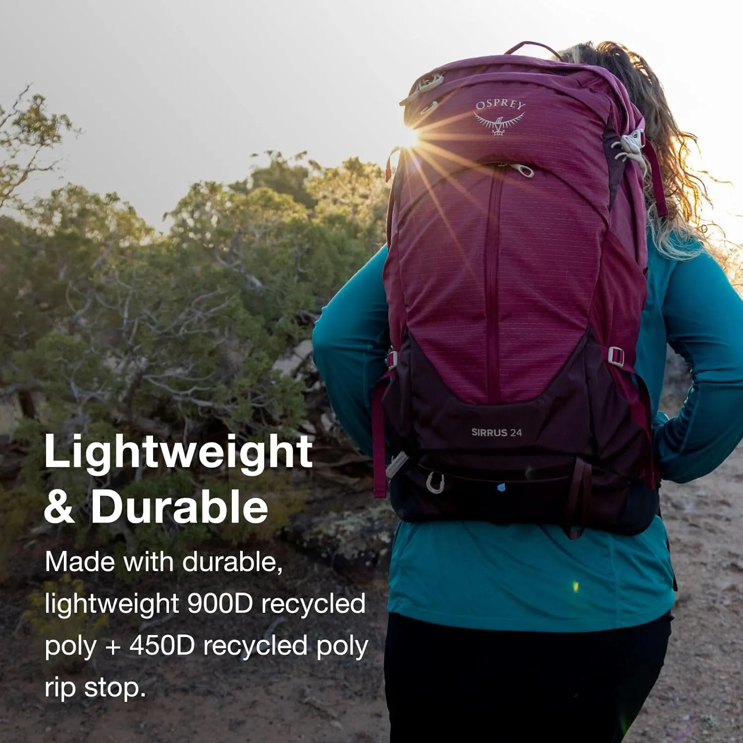 Osprey Sirrus 44L Women's Hiking Backpack, Tunnel Vision Grey