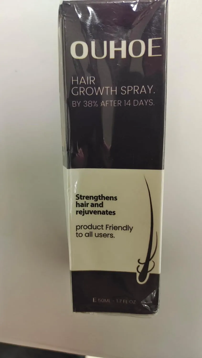 Ouhoe Healthy Hair Growth Spray for Men, 3Pack - Natural Ingredients for Deep Penetration, Stronger Roots, Revitalizes All Hair Types, Complete Package with Hair Massage Tool
