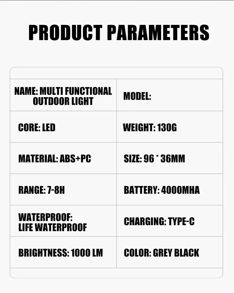 Outdoor Camping Light Solar Charger 4000mAh Power Bank with Intelligent Display & Hanging Design