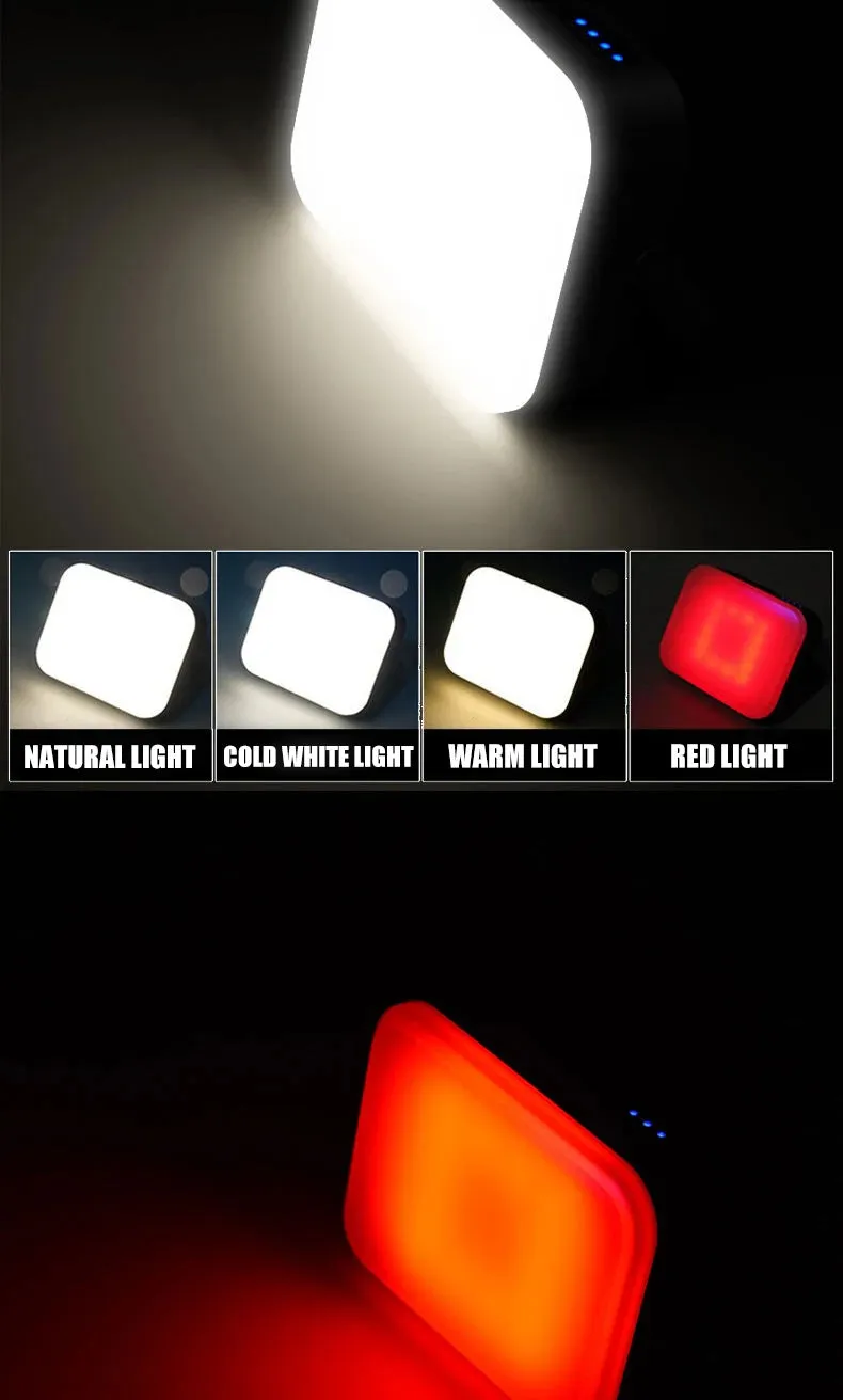 Outdoor Camping Light Solar Charger 4000mAh Power Bank with Intelligent Display & Hanging Design