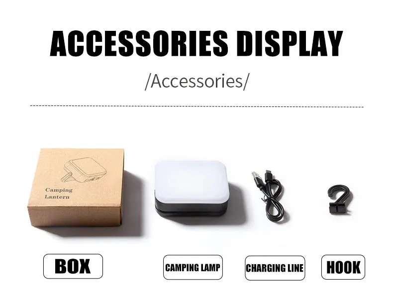 Outdoor Camping Light Solar Charger 4000mAh Power Bank with Intelligent Display & Hanging Design