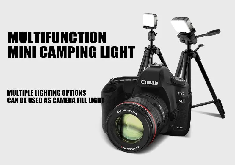 Outdoor Camping Light Solar Charger 4000mAh Power Bank with Intelligent Display & Hanging Design
