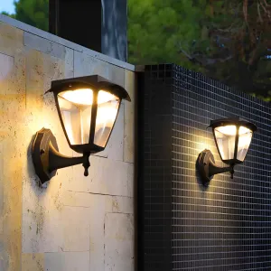 Outdoor LED Wall Lantern - Energy-Efficient, Water-Resistant, Black Finish
