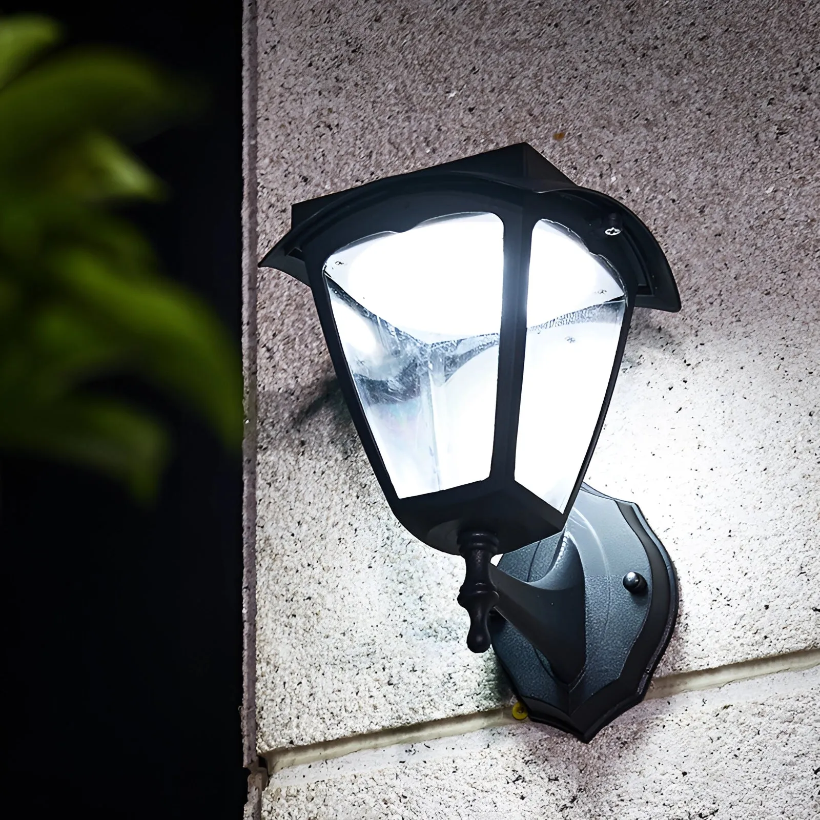 Outdoor LED Wall Lantern - Energy-Efficient, Water-Resistant, Black Finish