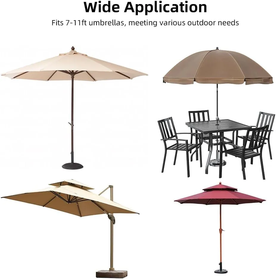 Outdoor Patio Umbrella Screen Mosquito Netting for Patio Porch - Water Pipe Mosquito Net for 7-11ft Umbrellas Patio Umbrella Mosquito Net Fit for 7-9 People