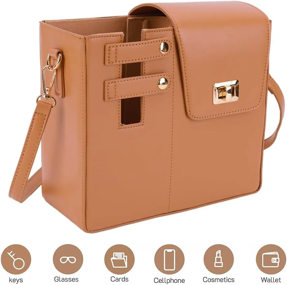 Outdoor Portable Crossbody Water Cup Storage Bag,Cup Purse Water Bottle Crossbody Pocket,Storage Bag With Most Water Bottles