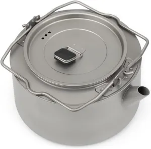 Outdoor pure titanium kettle coffee pot teapot travel portable field camping household kettle