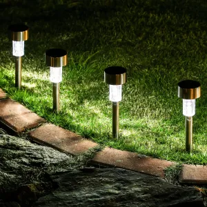 Outdoor Solar Garden Lights, Solar-Powered Lamp Lantern, Waterproof Landscape Lighting for Pathway, Yard, Lawn, and Garden Decoration