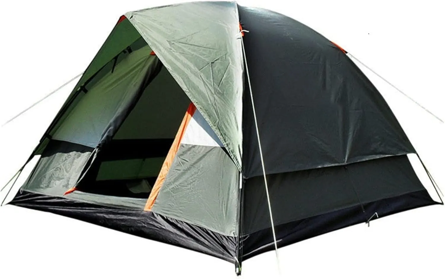 Outdoor Tent Waterproof Camping Hiking Fishing Tent Separated Dual Layer Travel Tent 4 Season Anti UV Beach Tent for 3-4 Person Family (Color : Green) (Color : Green)