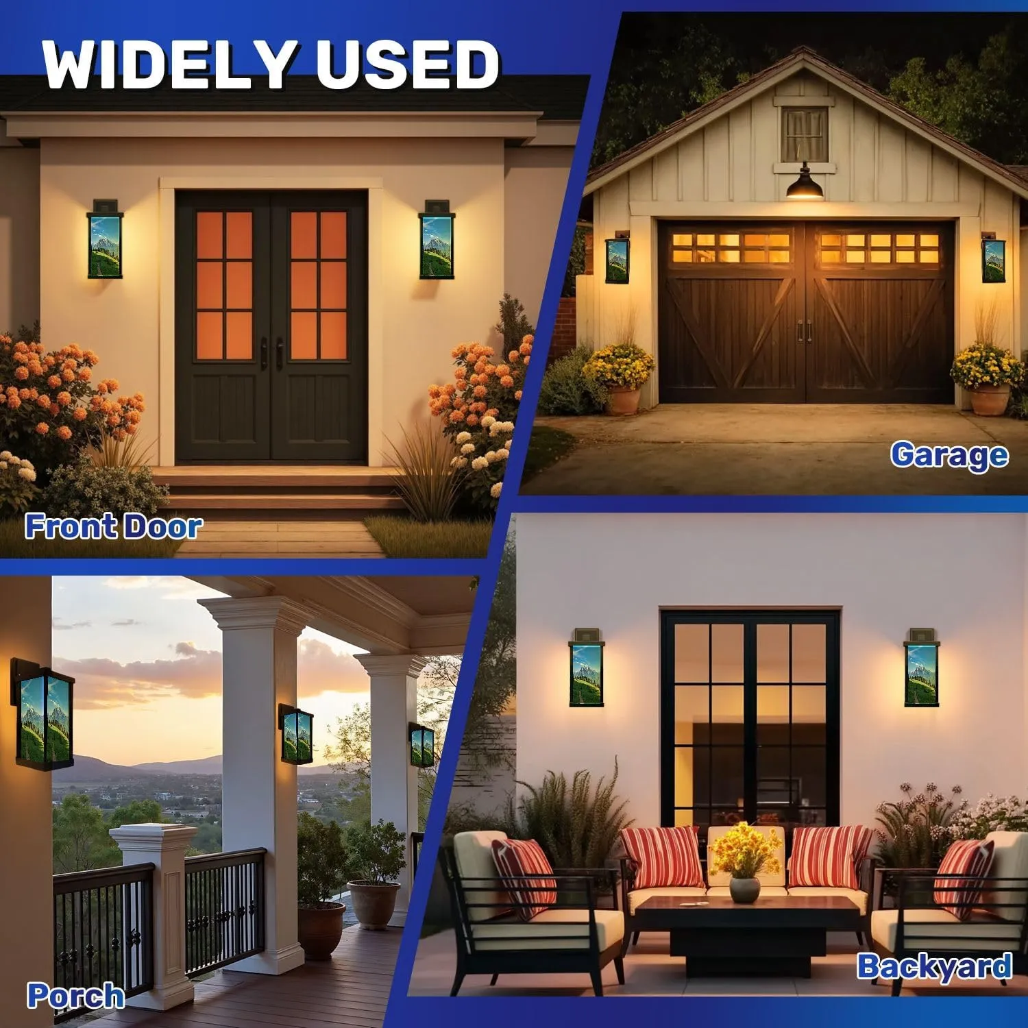 Outdoor Wall Light Fixtures Fantastic morning mood mountains glarus Sun alp View an alpine hut Exterior Waterproof Wall Sconce Lantern with Acrylic Shades Anti-Rust Lamp for Patio Doorway Garage