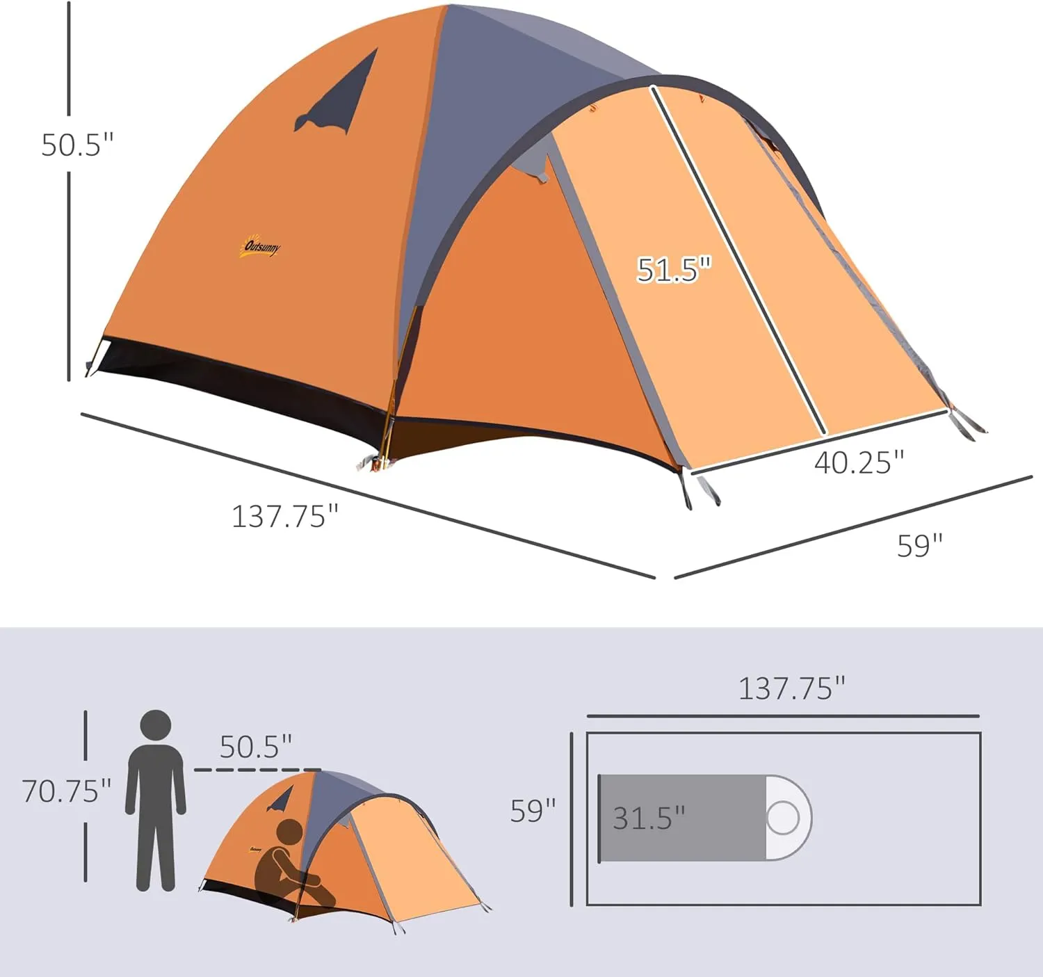 Outsunny Tents Camping Tent